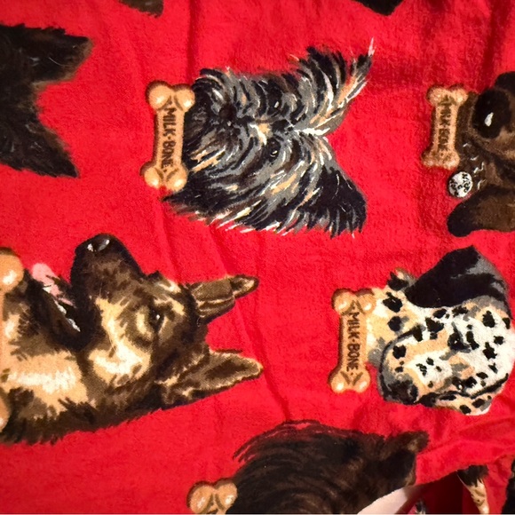 Ladies Cozy Dog Print Flannel Pajamas - Picture 5 of 6